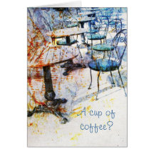Carte de voeux française de café de Moring