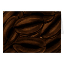 Carte de voeux géante de grains de café