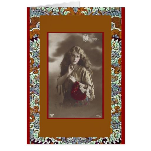 Carte de voeux GITANE de fille