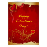 Carte de voeux heureuse de jour de Valentines