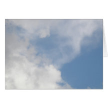 Carte de voeux pelucheuse de nuages