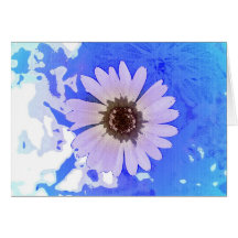Carte de voeux pourpre de fleur