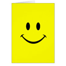carte de voeux souriante de visage