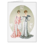Carte de voeux victorienne de dames