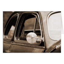 Carte de voeux vintage de voiture cartes