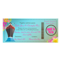 Carte d'embarquement/bateau de l'amour de PixDezin Cartons D'invitation