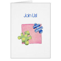 Carte denteuse d'invitation