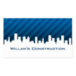 Carte d'entreprise de construction carte de visite