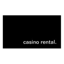 Carte d'entreprise de location de casino modèles de cartes de visite