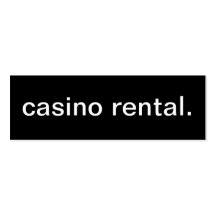 Carte d'entreprise de location de casino modèles de cartes de visite