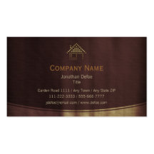 Carte d'entreprise immobilière carte de visite