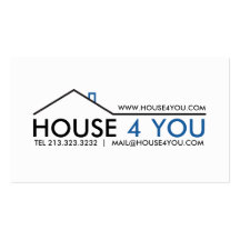 Carte d'entreprise immobilière cartes de visite professionnelles