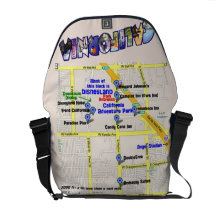 Carte des hôtels autour du sac messenger à Disneyl Besace