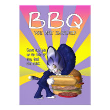 Carte d'invitation de BBQ - invitation de BBQ