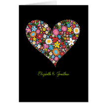 Carte d'invitation de mariage de coeur de Valentin