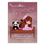Carte d'invitation de Sleepover