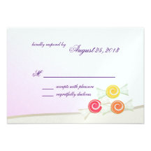 Carte douce de réponse de bat mitzvah de sucrerie invitations personnalisées