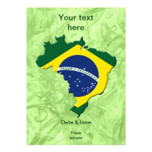 Carte du Brésil Faire-part Personnalisables