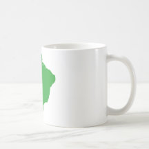 Carte du Brésil Tasse À Café