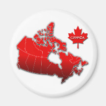 CARTE DU CANADA MAGNETS