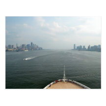 Carte du fleuve Hudson Cartes Postales