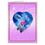 Carte du jour de mère d'amour de coeur
