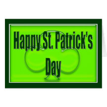 Carte du jour de St Patrick heureux