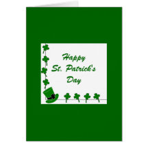 Carte du jour de St Patrick heureux
