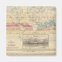 Carte du monde 2 aimant pour réfrigérateur