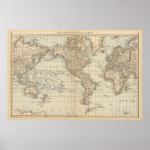 Carte du monde 2 posters