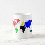 Carte du monde mug à café
