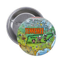 Carte du Tennessee Etats-Unis badges publicitaires