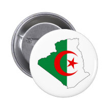 Carte DZ de drapeau de l'Algérie Badges Avec Agrafe