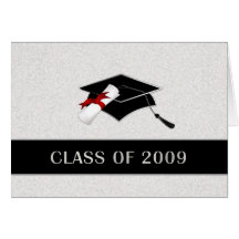 Carte élégante d'obtention du diplôme - invitation