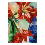 " Carte en verre "verte et bleue