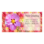Carte faite sur commande de fleur de tache photocarte customisée