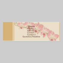 Carte faite sur commande de profil de belles orchi cartes de visite