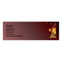 Carte faite sur commande de profil de signe de zod modèle de carte de visite