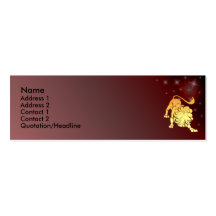 Carte faite sur commande de profil de signe de zod modèles de cartes de visite