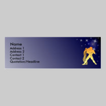 Carte faite sur commande de Proile de signe de zod cartes de visite