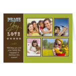 Carte faite sur commande de vacances de famille de cartes