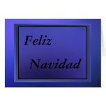 Carte - Feliz Navidad - Azul