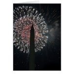 Carte/feux d'artifice monument de Washington