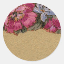 Carte florale de frontière de 1920 papiers peints  autocollants