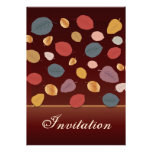 Carte florale d'invitation d'automne