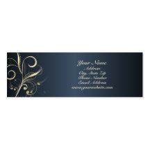 Carte florale élégante de profil de remous modèles de cartes de visite