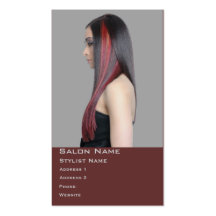 Carte géniale de couleur de styliste en coiffure d cartes de visite professionnelles