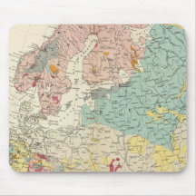 Carte géologique l'Europe Tapis De Souris