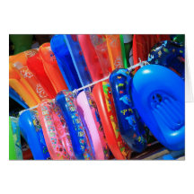 Carte gonflable colorée