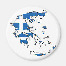 Carte GR de drapeau de la Grèce Aimants